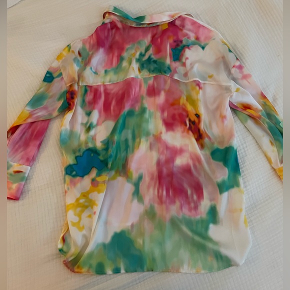 ZARA TIE DYE BUTTON UP NWT - Picture 2 of 4